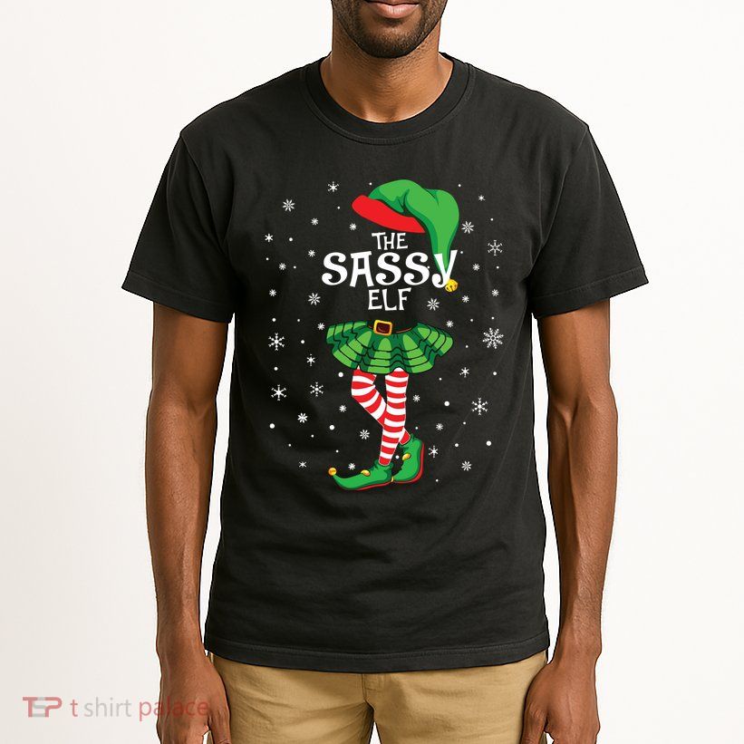 The Sassy Elf Funny Christmas Tall T-Shirt