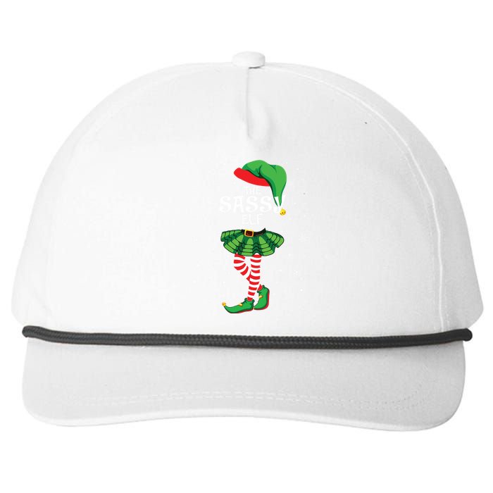 The Sassy Elf Funny Christmas Snapback Five-Panel Rope Hat