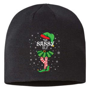 The Sassy Elf Funny Christmas Sustainable Beanie