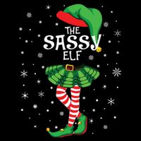 The Sassy Elf Funny Christmas Bag