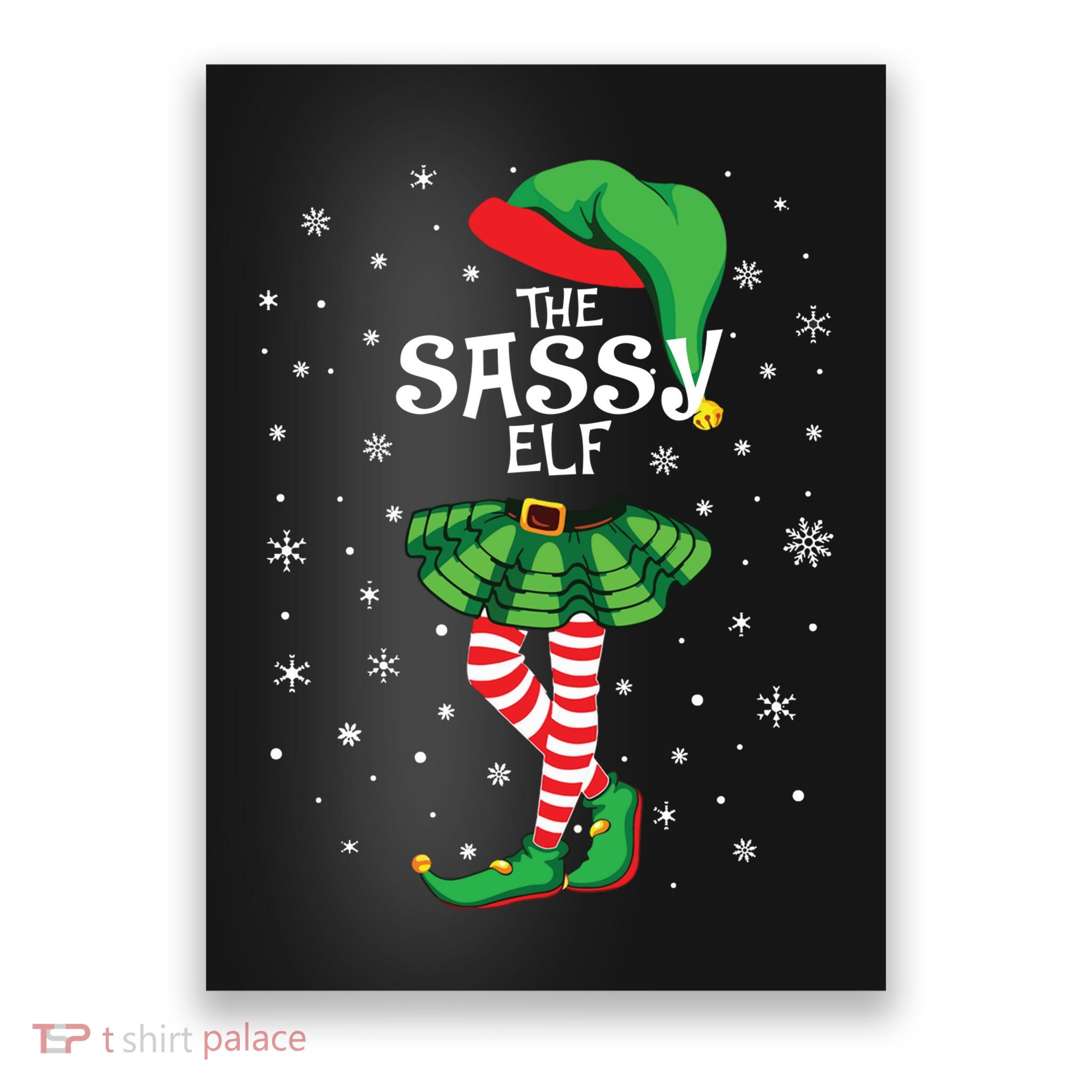 The Sassy Elf Funny Christmas Poster