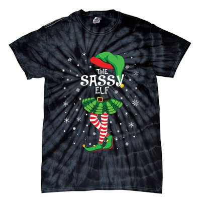 The Sassy Elf Funny Christmas Tie-Dye T-Shirt