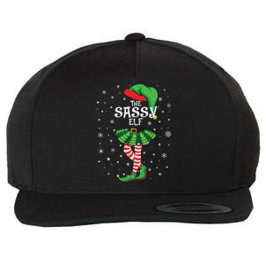 The Sassy Elf Funny Christmas Wool Snapback Cap