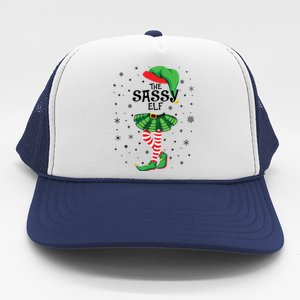 The Sassy Elf Funny Christmas Trucker Hat