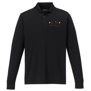 Total Solar Eclipse April 8 2024 Phases Totality Performance Long Sleeve Polo