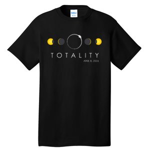 Total Solar Eclipse April 8 2024 Phases Totality Tall T-Shirt