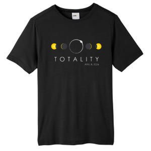 Total Solar Eclipse April 8 2024 Phases Totality Tall Fusion ChromaSoft Performance T-Shirt