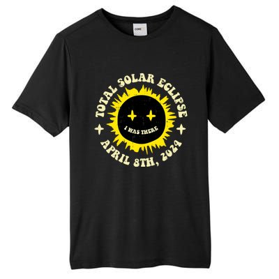 Total Solar Eclipse I Was There April 8th Tall Fusion ChromaSoft Performance T-Shirt