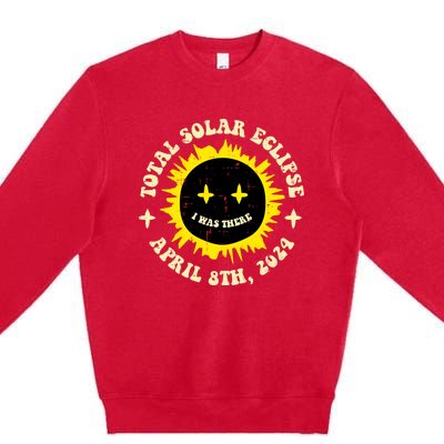 Total Solar Eclipse I Was There April 8th Premium Crewneck Sweatshirt