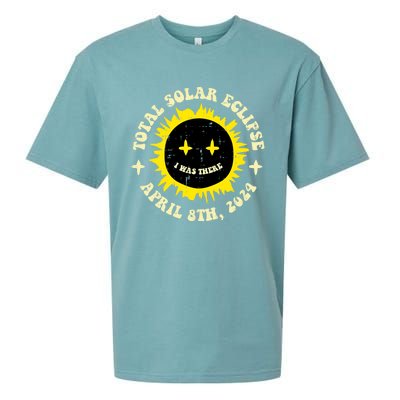 Total Solar Eclipse I Was There April 8th Sueded Cloud Jersey T-Shirt