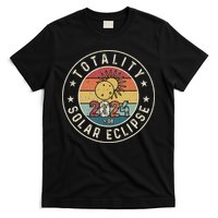 Totality Solar Eclipse 2024 America Retro Total Eclipse T-Shirt