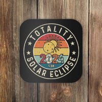 Totality Solar Eclipse 2024 America Retro Total Eclipse Coaster