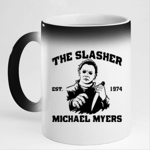 The Slasher Est 1974 Michael Horror Scary Halloween Horror 11oz Black Color Changing Mug