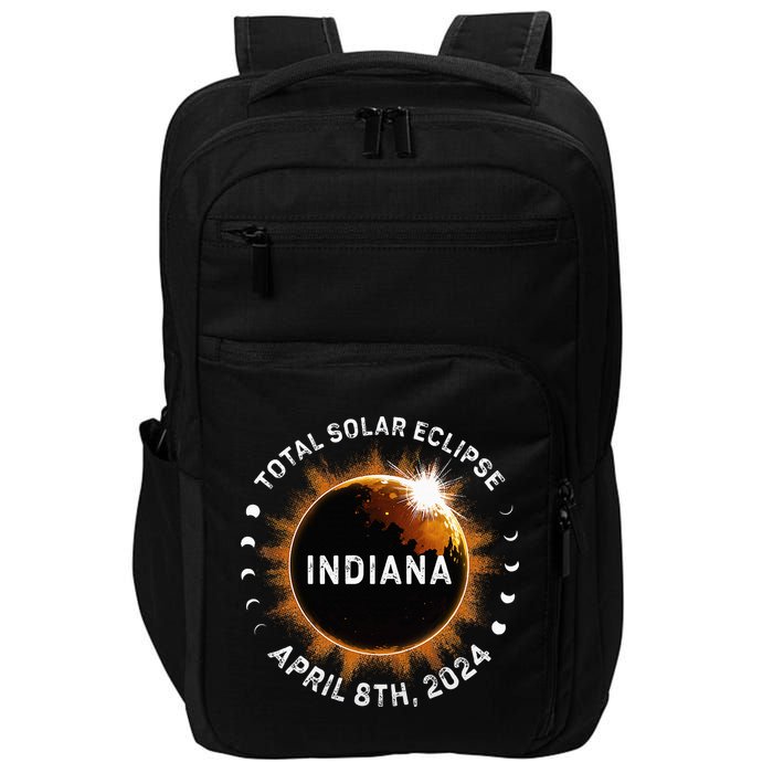 Total Solar Eclipse Path of Totality April 8th 2024 Indiana Impact Tech Backpack