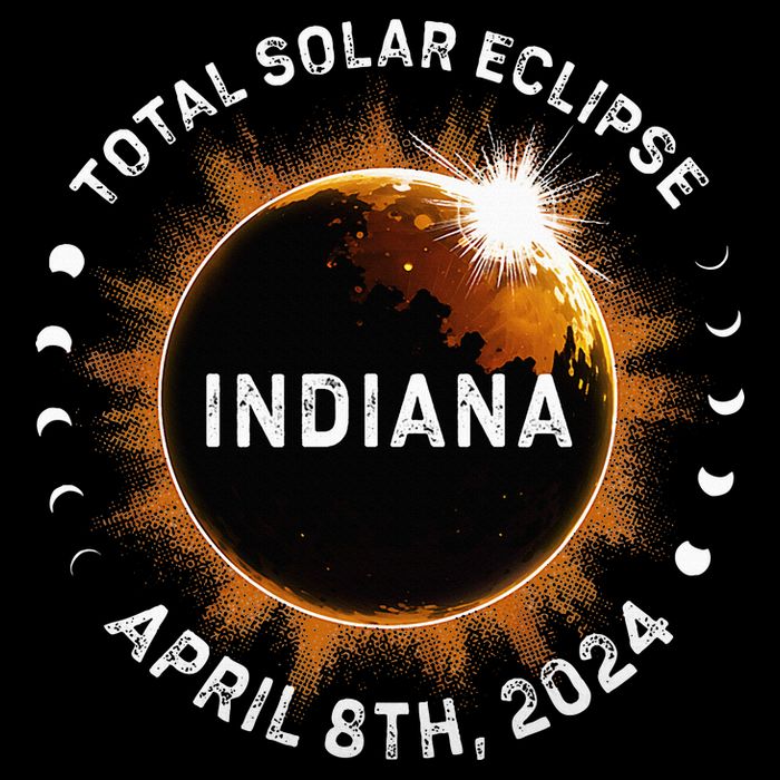Total Solar Eclipse Path of Totality April 8th 2024 Indiana Impact Tech Backpack