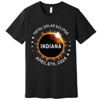 Total Solar Eclipse Path of Totality April 8th 2024 Indiana Premium T-Shirt