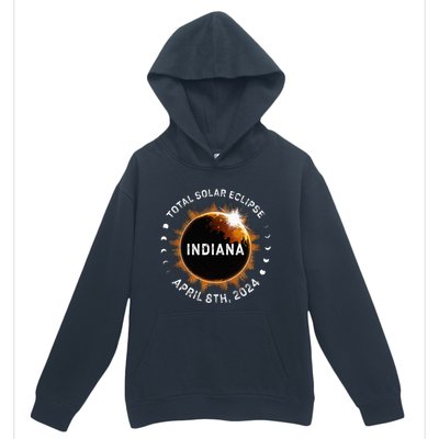 Total Solar Eclipse Path of Totality April 8th 2024 Indiana Urban Pullover Hoodie