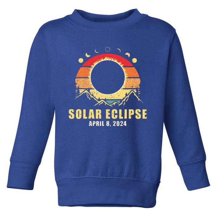 Total Solar Eclipse April 8 2024 Toddler Sweatshirt