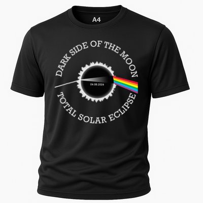 Total Solar Eclipse 04 08 24 Rainbow Totality Dark Side Moon Cooling Performance Crew T-Shirt