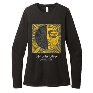 Total Solar Eclipse April 8 2024 Womens CVC Long Sleeve Shirt