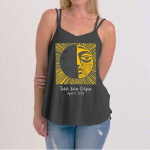 Total Solar Eclipse April 8 2024 Women's Strappy Tank