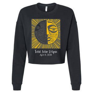 Total Solar Eclipse April 8 2024 Cropped Pullover Crew