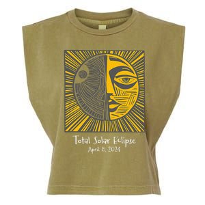 Total Solar Eclipse April 8 2024 Garment-Dyed Women's Muscle Tee