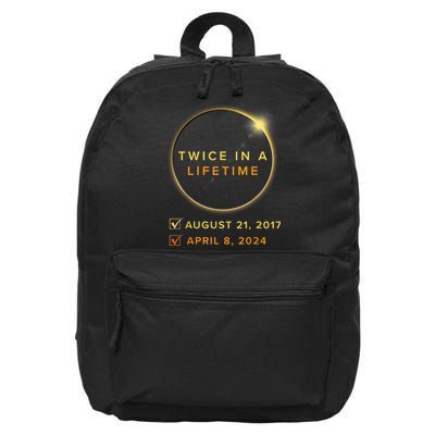 Total Solar Eclipse 2024 Phases April 8th Twice In A Lifetime 16 in Basic Backpack