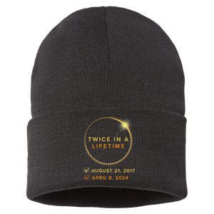 Total Solar Eclipse 2024 Phases April 8th Twice In A Lifetime Sustainable Knit Beanie