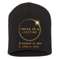 Total Solar Eclipse 2024 Phases April 8th Twice In A Lifetime Short Acrylic Beanie