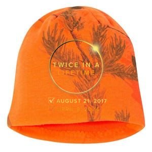 Total Solar Eclipse 2024 Phases April 8th Twice In A Lifetime Kati - Camo Knit Beanie