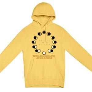 Total Solar Eclipse 2024 Phases April 8th Premium Pullover Hoodie