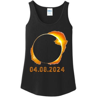 Total Solar Eclipse April 8 2024 Ladies Essential Tank