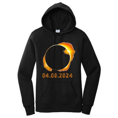 Total Solar Eclipse April 8 2024 Women's Pullover Hoodie