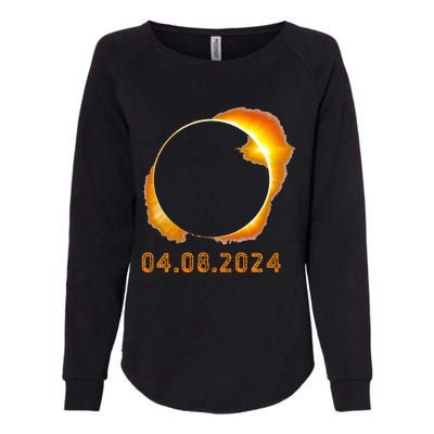 Total Solar Eclipse April 8 2024 Womens California Wash Sweatshirt