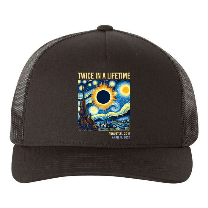 Total Solar Eclipse 2024 Twice In A Lifetime Yupoong Adult 5-Panel Trucker Hat