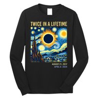 Total Solar Eclipse 2024 Twice In A Lifetime Long Sleeve Shirt