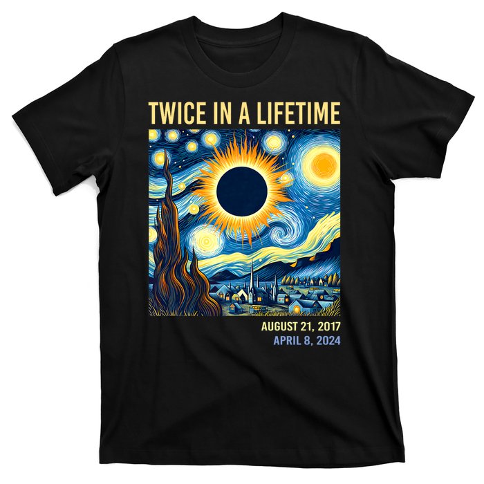 Total Solar Eclipse 2024 Twice In A Lifetime T-Shirt