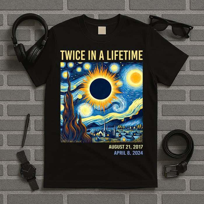 Total Solar Eclipse 2024 Twice In A Lifetime T-Shirt