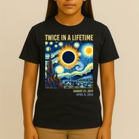 Total Solar Eclipse 2024 Twice In A Lifetime T-Shirt