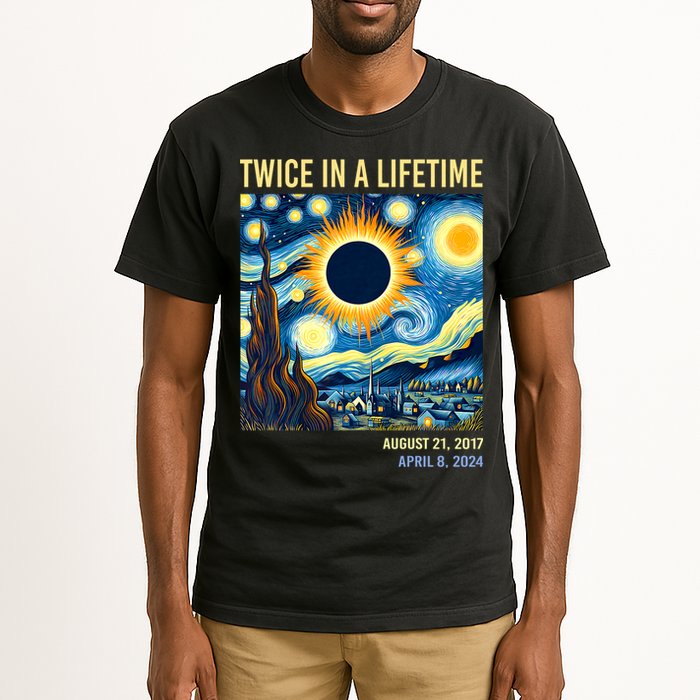 Total Solar Eclipse 2024 Twice In A Lifetime Tall T-Shirt
