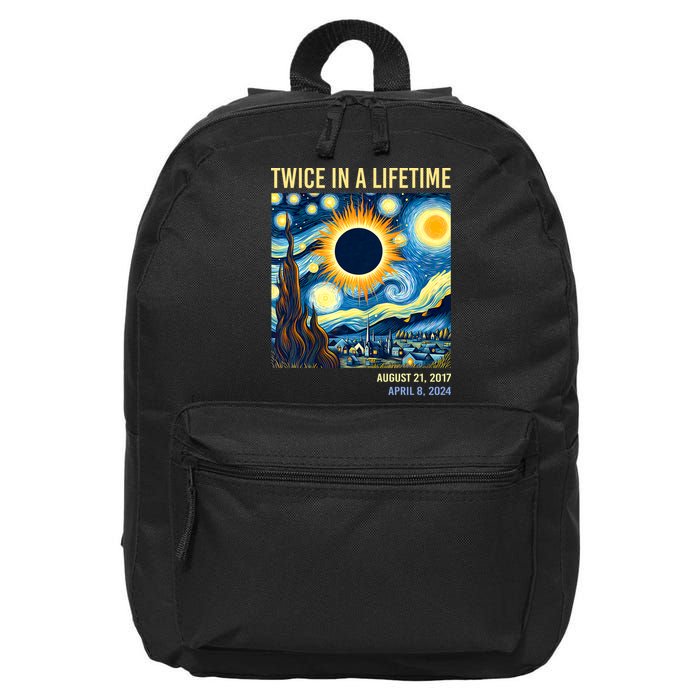 Total Solar Eclipse 2024 Twice In A Lifetime 16 in Basic Backpack