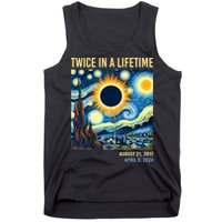 Total Solar Eclipse 2024 Twice In A Lifetime Tank Top