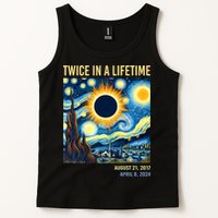 Total Solar Eclipse 2024 Twice In A Lifetime Tank Top