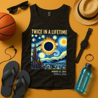 Total Solar Eclipse 2024 Twice In A Lifetime Tank Top