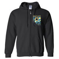 Total Solar Eclipse 2024 Twice In A Lifetime Full Zip Hoodie