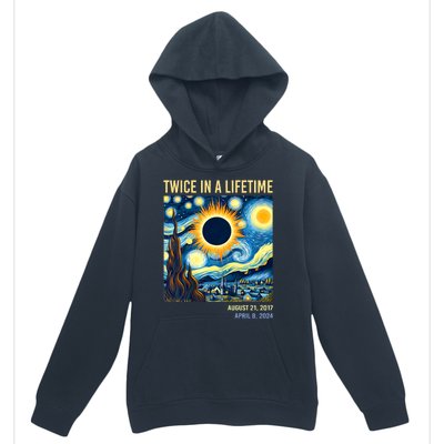 Total Solar Eclipse 2024 Twice In A Lifetime Urban Pullover Hoodie