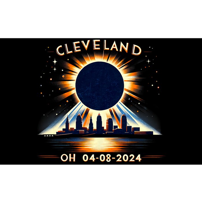 Total Solar Eclipse Cleveland Oh April 08 2024 Bumper Sticker