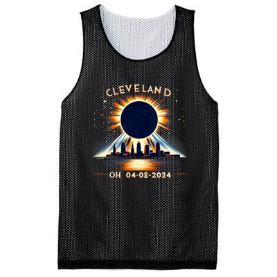 Total Solar Eclipse Cleveland Oh April 08 2024 Mesh Reversible Basketball Jersey Tank