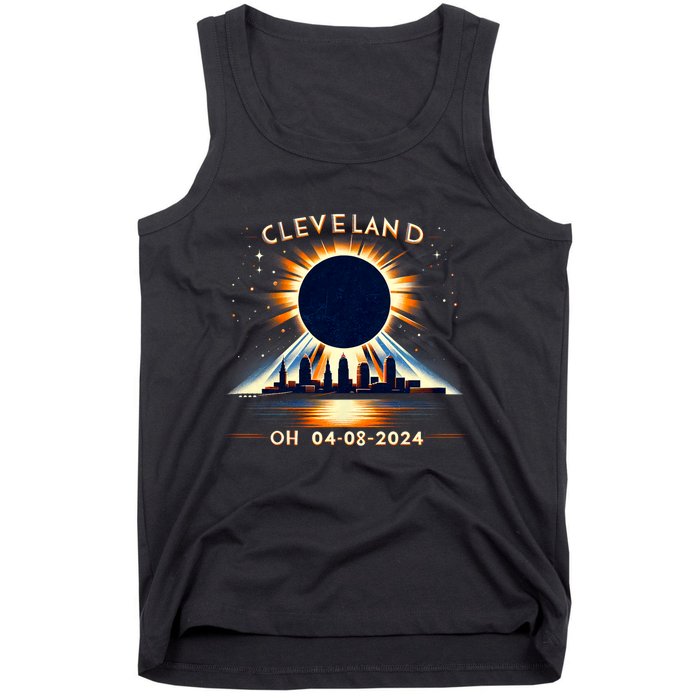 Total Solar Eclipse Cleveland Oh April 08 2024 Tank Top